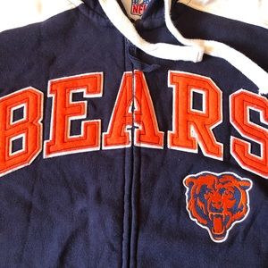 Chicago Bears NFL zip up hoodie. Size medium